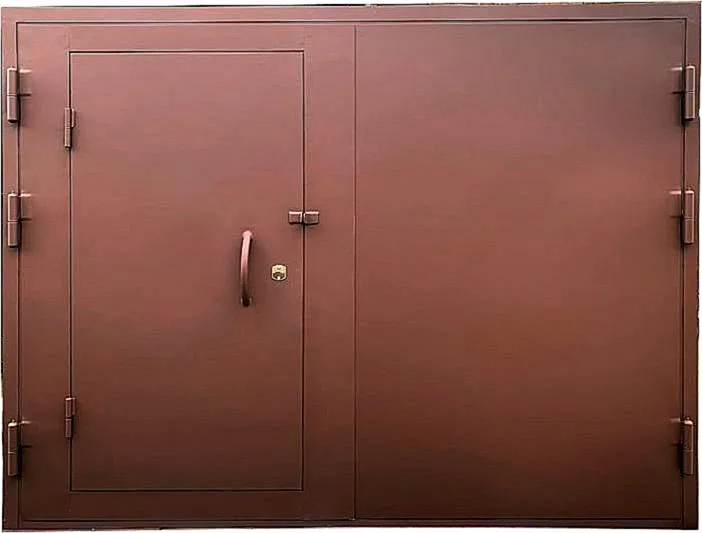 Распашные ворота - вид 1